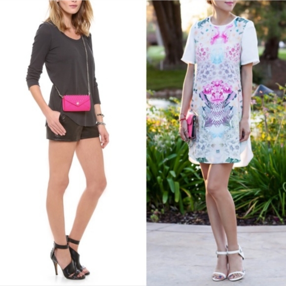 Rebecca Minkoff Pink Studded Envelope Crossbody - Picture 3 of 8